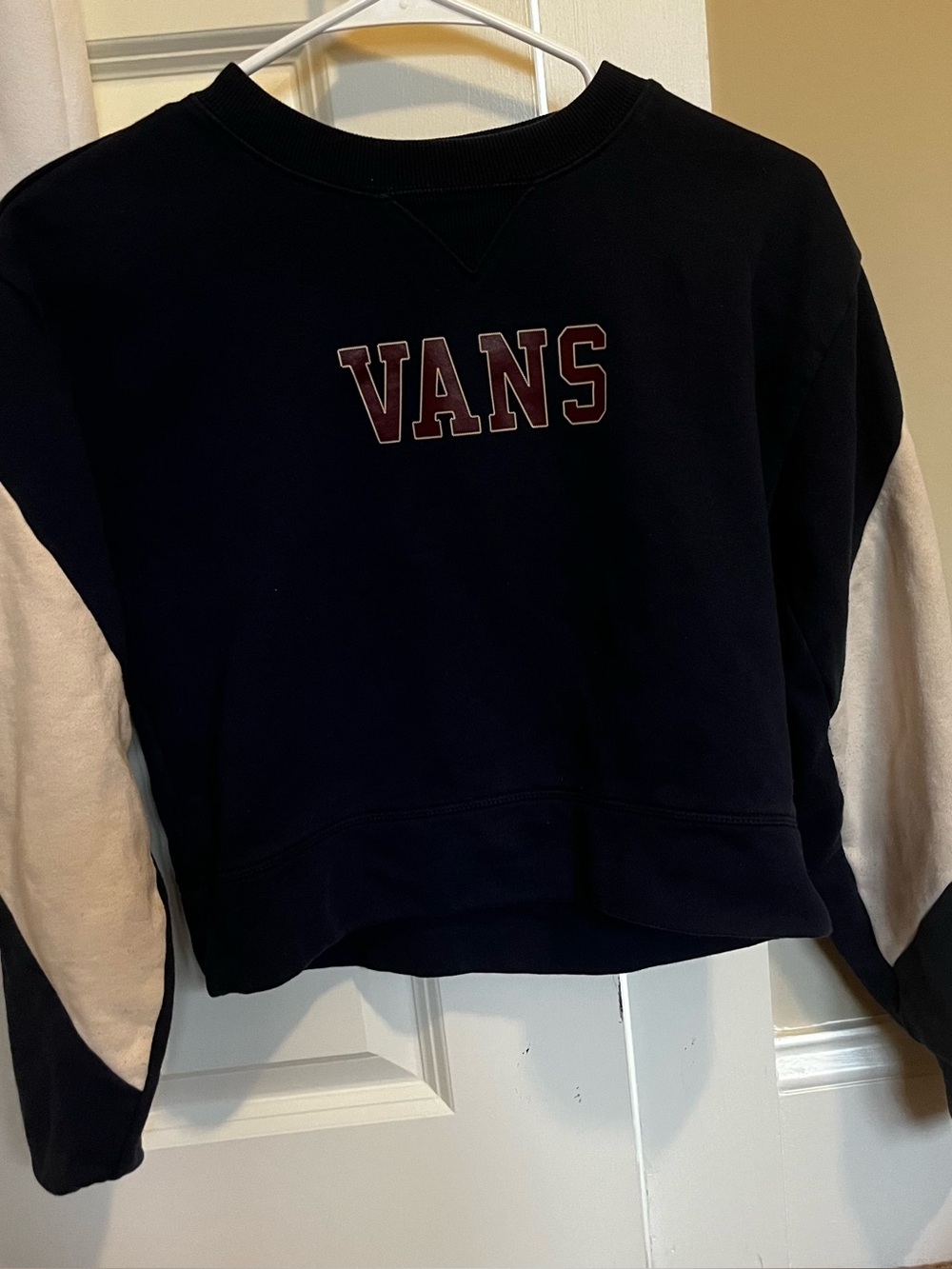 Vans cropped sweater shirt